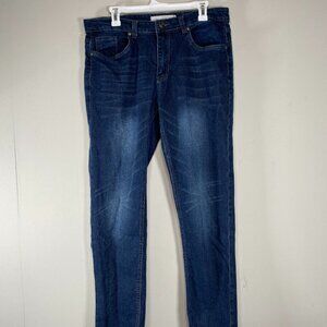 Stitches & Rivets Denim Jeans Men's 34 x 32 Low Rise Blue Casual Pants